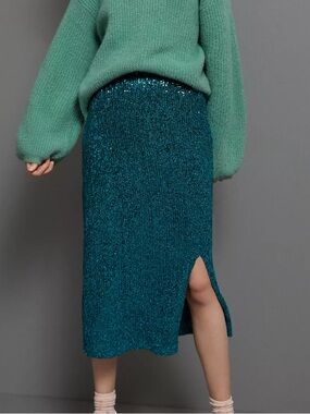 MEAVE ALICIA SEQUINED MIDI SKIRT